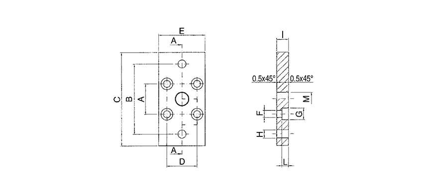 Flange | fits UNITOP standard HAFNER QFL