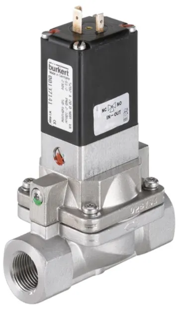 Water solenoid valve Burkert type 5282 - Servo-assisted 2/2-way diaphragm valve