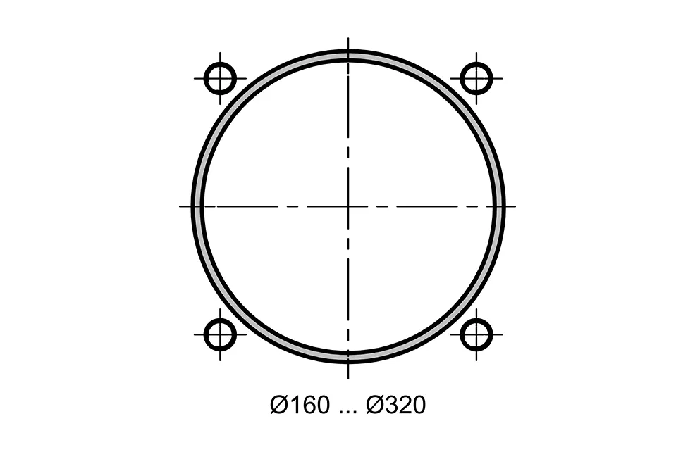 Double acting cylinder | adjustable cushioning | magnetic piston | M-series HAFNER DIM