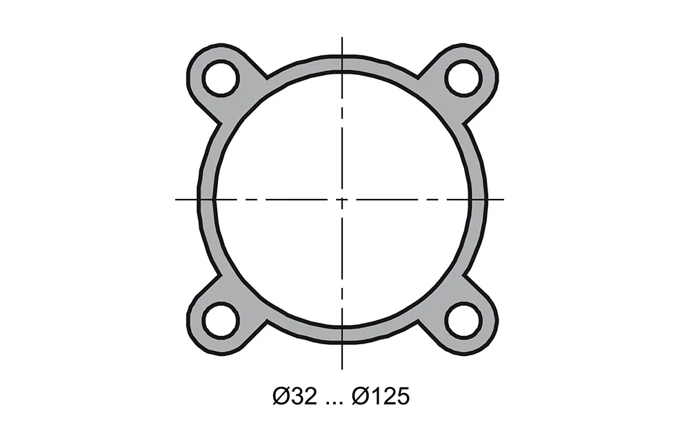Double acting cylinder | adjustable cushioning | magnetic piston | non-rotating piston rod | D-serie  HAFNER DILD