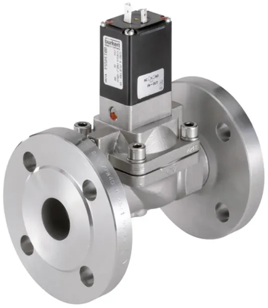 Water solenoid valve Burkert type 5282 - Servo-assisted 2/2-way diaphragm valve