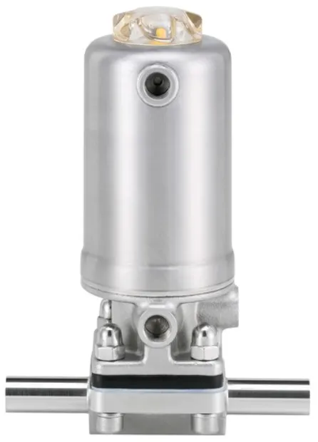 2/2-way diaphragm valve with pneumatic actuator in stainless steel (Type INOX) Burkert type 2063