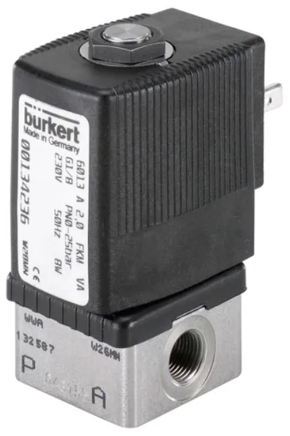 Solenoid valve Burkert type 6013 - Plunger valve 2/2-way direct-acting