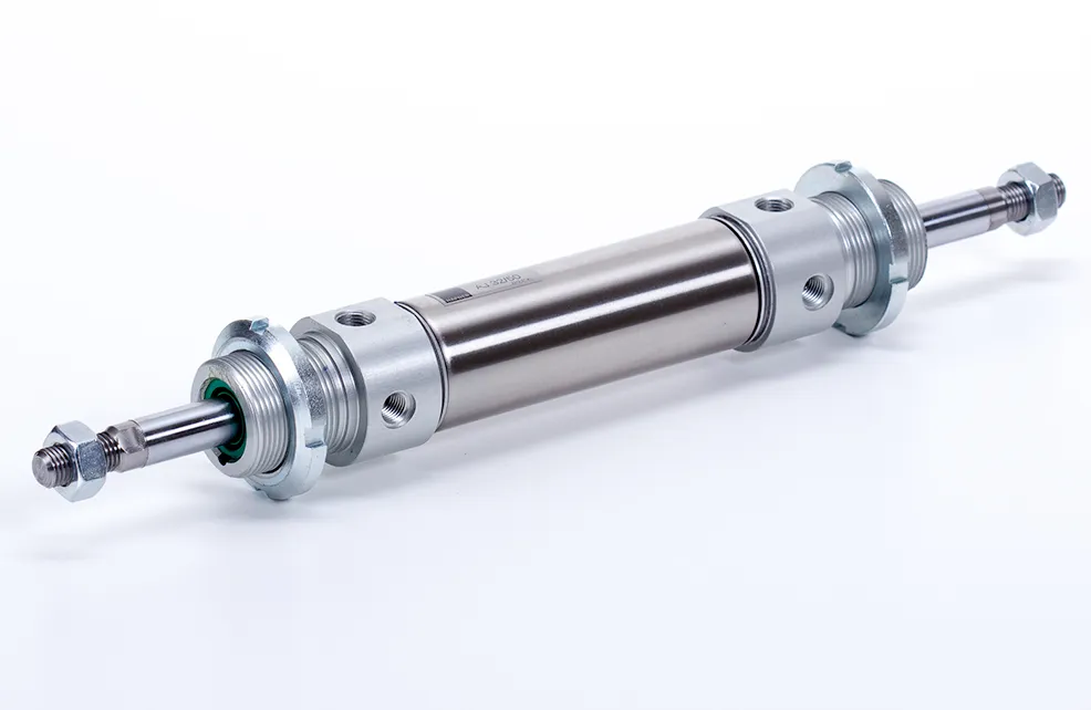 Double acting cylinder | through piston rod | magnetic piston | A-series HAFNER AJ