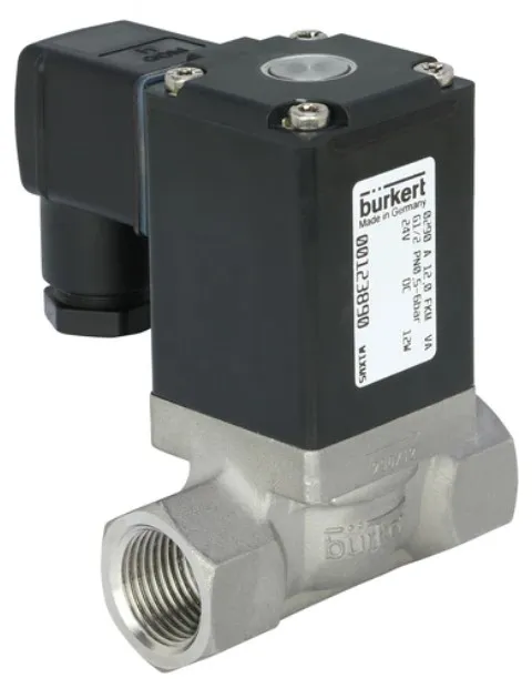 Water solenoid valve Burkert type 0290 - Servo-assisted 2/2-way diaphragm valve