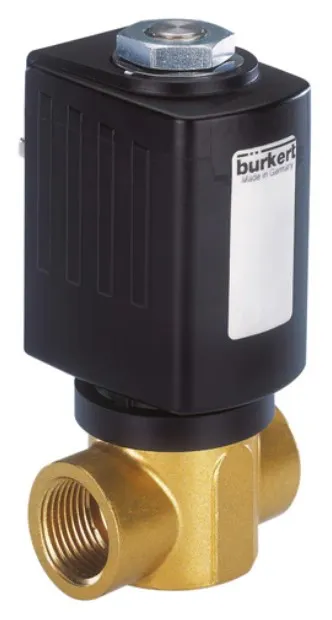 Steam solenoid valve Burkert type 6027 - Direct-acting 2/2-way plunger valve