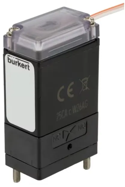 Solenoid valve Burkert type 0127 - Direct-acting 2/2 or 3/2 way Rocker-Solenoid Valve with separating diaphragm