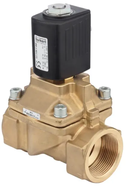 Steam solenoid valve Burkert  type 6407 - Servo-assisted 2/2-way piston valve