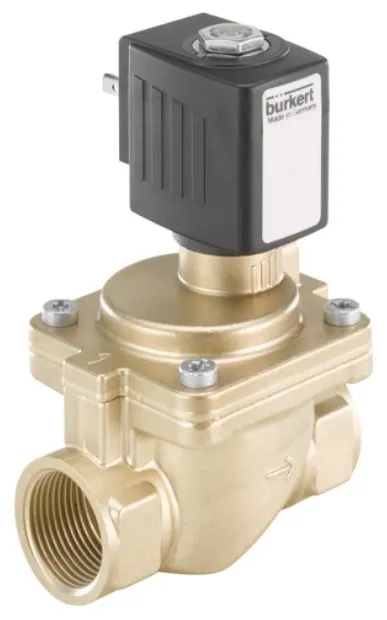 Water solenoid valve Burkert Type 6281 - Servo-assisted 2/2-way diaphragm valve