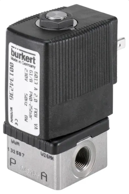 Solenoid valve Burkert type 6013 - Plunger valve 2/2-way direct-acting