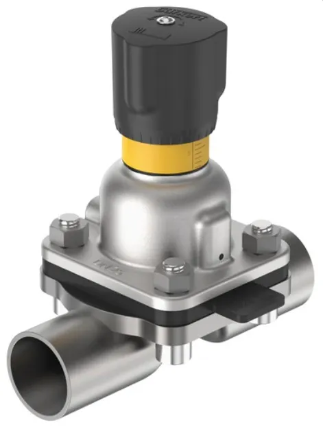 2/2-way diaphragm valve with manually operated actuator Burkert type 2933