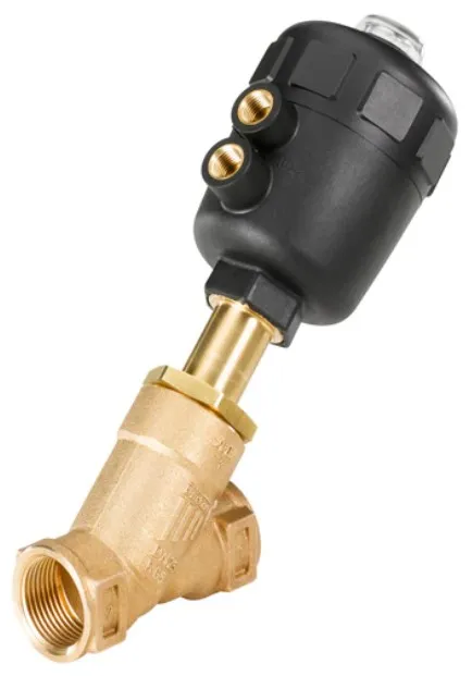 Pneumatically operated 2/2 way angle seat valve CLASSIC Burkert type 2000