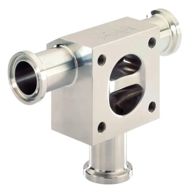 T-diaphragm valve with manually operated actuator Burkert type 3234