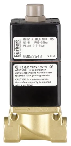 Pneumatically operated 2/2 way Valve Burkert type 0262