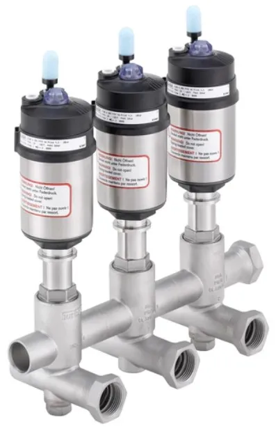 Modular process valve cluster - distribution and collecting Burkert type 8840