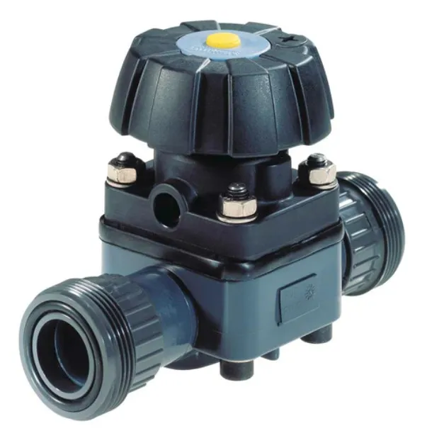 2/2-way diaphragm valve with manually operated actuator Burkert type 3232