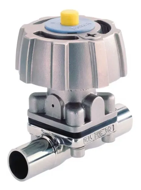 2/2-way diaphragm valve with manually operated actuator Burkert type 3233