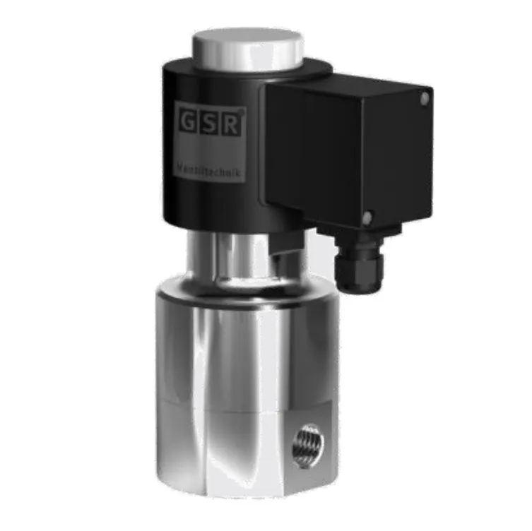 Solenoid valve for high pressure applications GSR 2/529