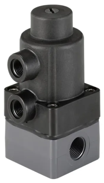 Pneumatically operated 2/2 way Diaphragm Valve with plastic body Burkert type 3230