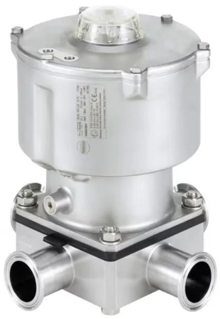 Robolux multiway multiport diaphragm valve, pneumatically operated Burkert type 2036