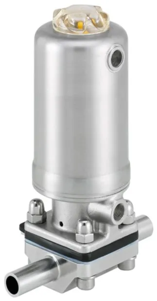2/2-way diaphragm valve with pneumatic actuator in stainless steel (Type INOX) Burkert type 2063