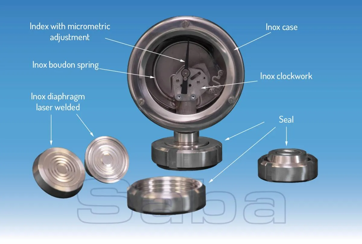 SANITARY PRESSURE GAUGE Ø 100 (MOD. SA 40-100)