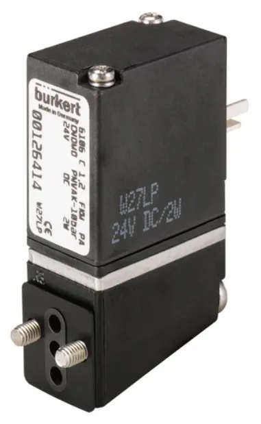 Solenoid valve Burkert type 6106 - 2/2 or 3/2 way Pneumatic-Rocker-Solenoid Valve