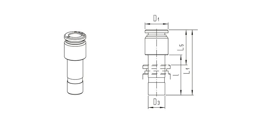 Reducer for push-in fittings | Series 900 HAFNER 947M
