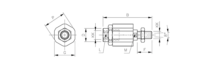 Flexible joint | for piston rod HAFNER FK