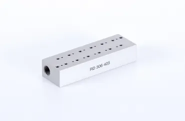 Manifold plate for 3-way valves RD 304 403
