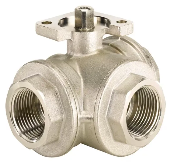 2/2 or 3/2-way brass ball valve, 2-part Burkert type 2660