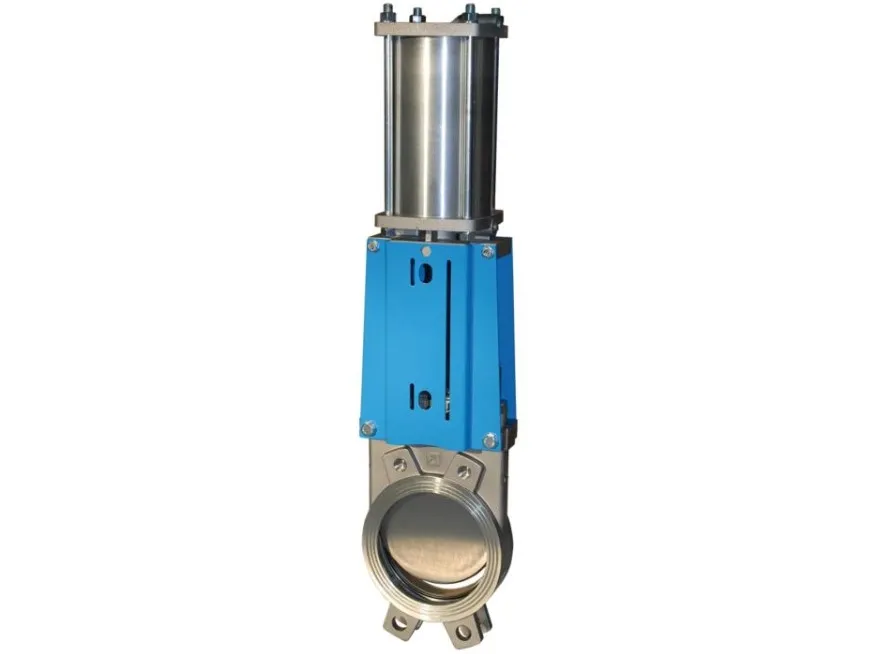 Knife-gate valve with pneumatic actuator END-Armaturen WGExxx/PD