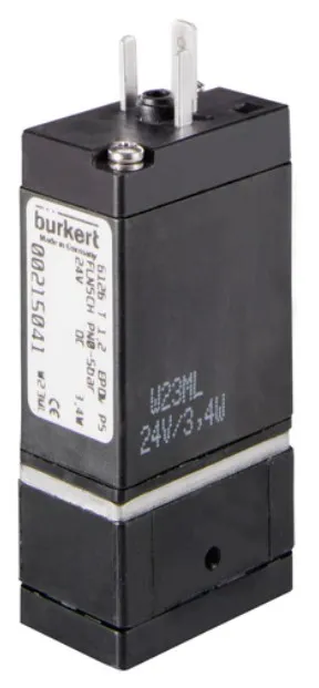 Solenoid valve Burkert type 6126 - 2/2 or 3/2 way Rocker-Solenoid Valve with separating diaphragm