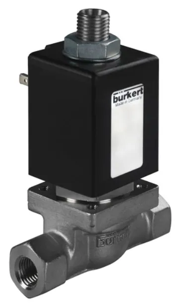 Steam solenoid valve Burkert type 0355 - Plunger valve 3/2-way direct-acting