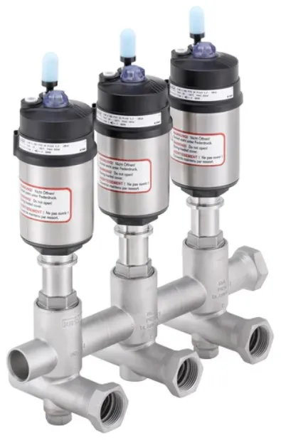 Modular process valve cluster - distribution and collecting Burkert type 8840