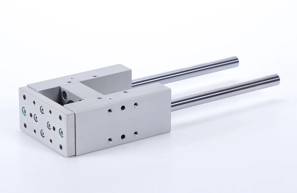 H-shaped liner guide | for cylinders ISO 15552 | with plain bearing | with longer coupling HAFNER DHSL