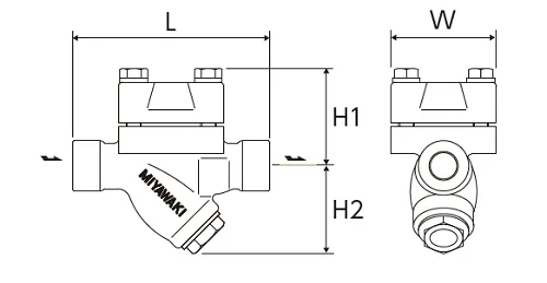 Thermodynamic Disc Steam Traps Miyawaki SC-310 SC-311
