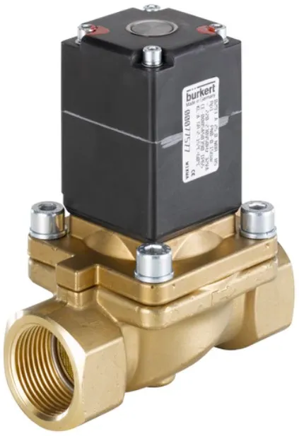 Solenoid valve Burkert type 0293 - Direct-acting 2/2-way plunger valve