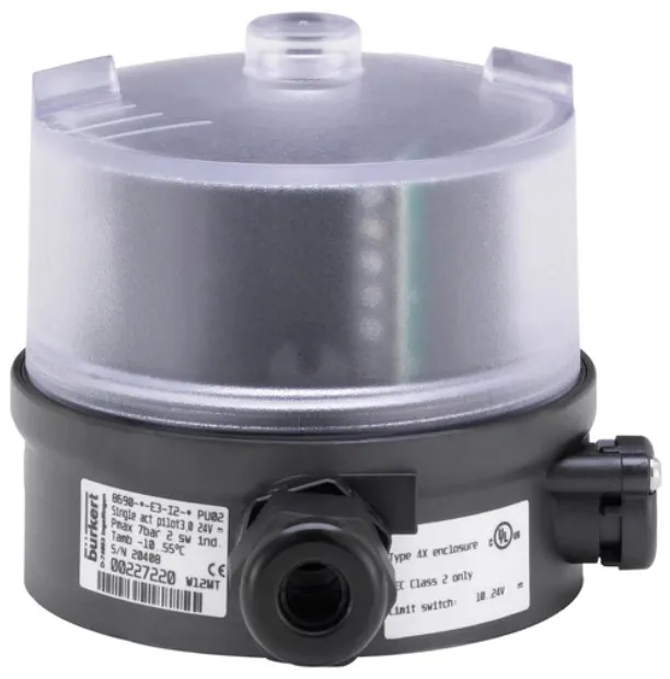 Pneumatic control for decentralised automation of ELEMENT process valves Burkert type 8690