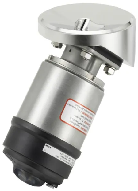 Tank bottom diaphragm valve with pneumatic actuator in stainless steel (Type ELEMENT) for decentralised automation Burkert type 2105