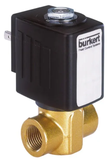 Steam solenoid valve Burkert type 6240 - Servo-assisted 2/2-way piston valve