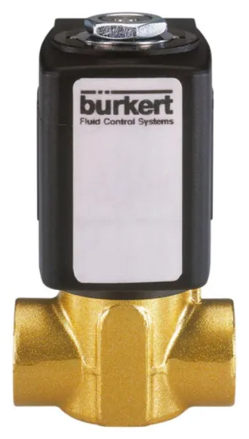 Steam solenoid valve Burkert type 6240 - Servo-assisted 2/2-way piston valve