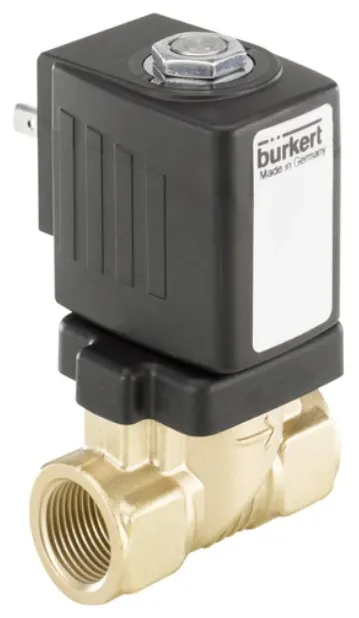 Water solenoid valve Burkert type 6213 - Servo-assisted 2/2-way diaphragm valve