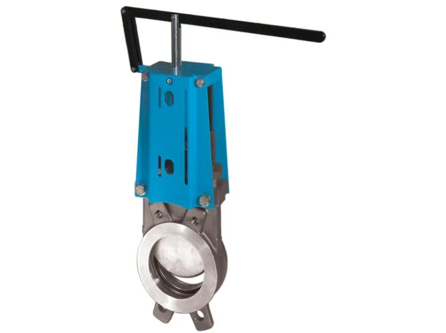 Knife-gate valve with single-action pneumatic actuator END-Armaturen WGExxx/ML