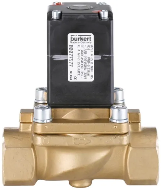 Solenoid valve Burkert type 0293 - Direct-acting 2/2-way plunger valve