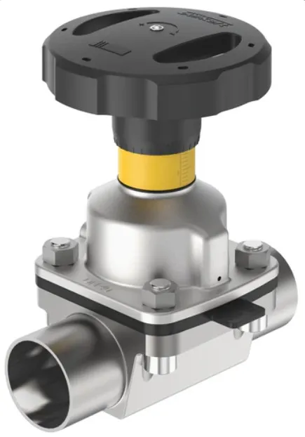 2/2-way diaphragm valve with manually operated actuator Burkert type 2933