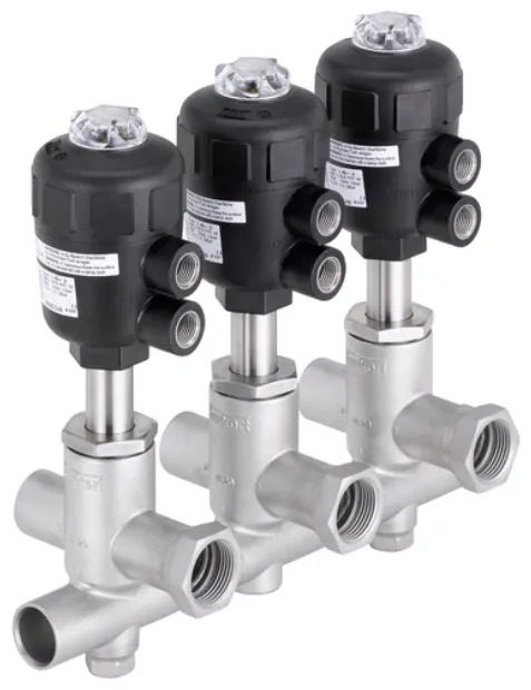 Modular process valve cluster - distribution and collecting Burkert type 8840