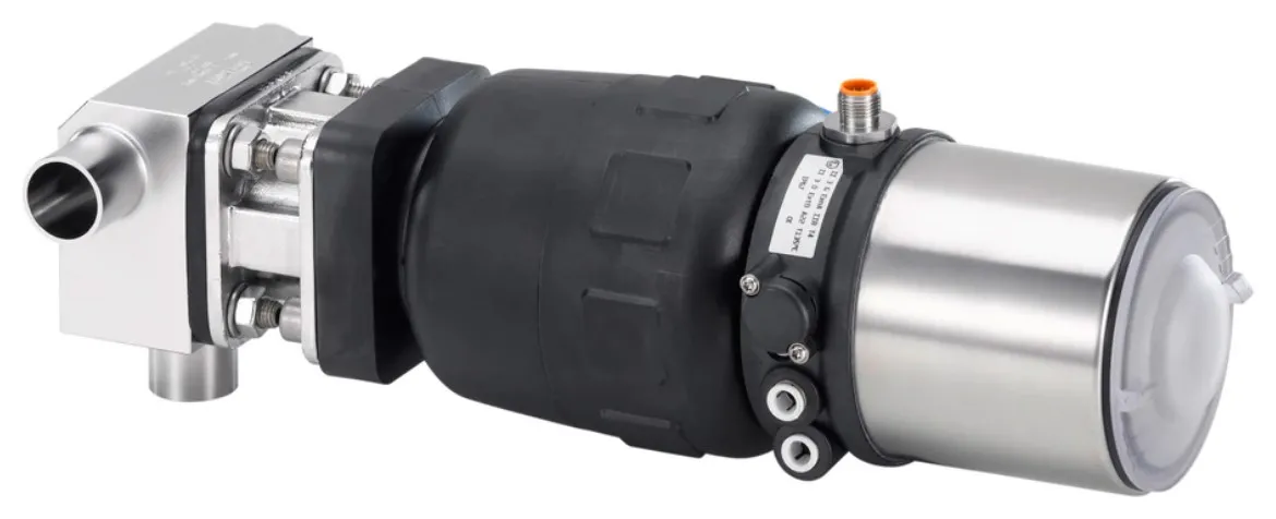 T-diaphragm valve with pneumatic plastic actuator (Type CLASSIC) Burkert type 2032