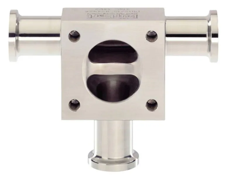 T-diaphragm valve with manually operated actuator Burkert type 3234