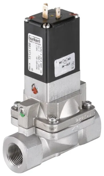 Water solenoid valve Burkert type 5282 - Servo-assisted 2/2-way diaphragm valve